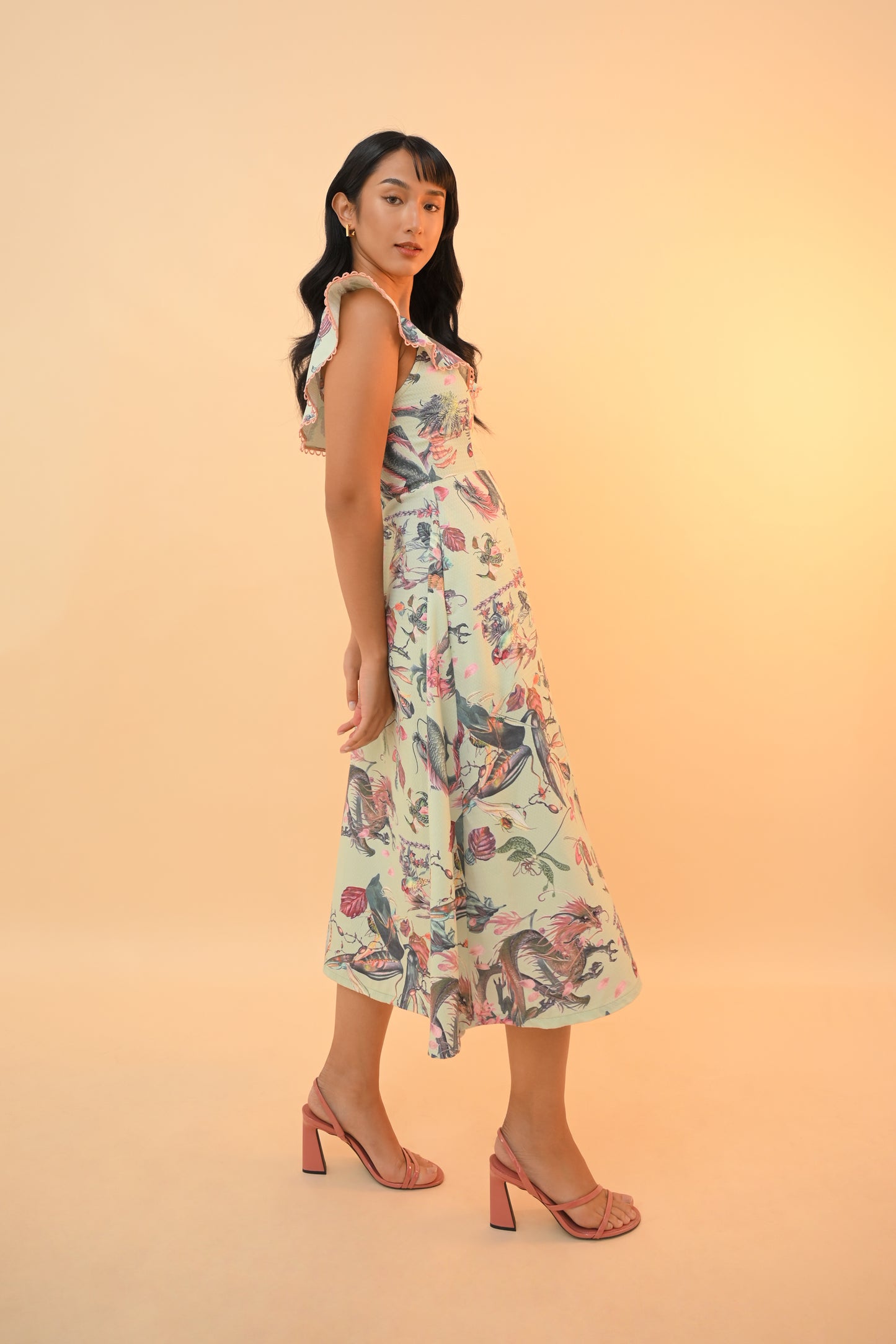 Dragon Sleeveless Dress - Summer Dresses (Multi)