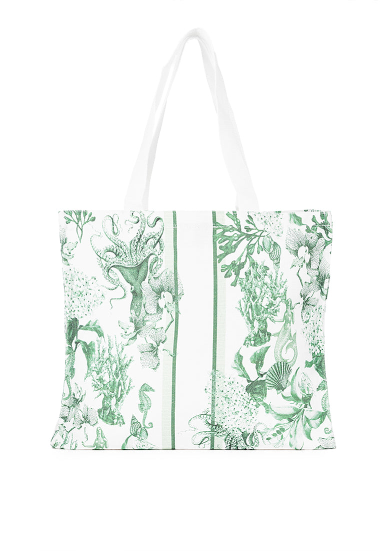 Coast Tote Bag (Printed Green)