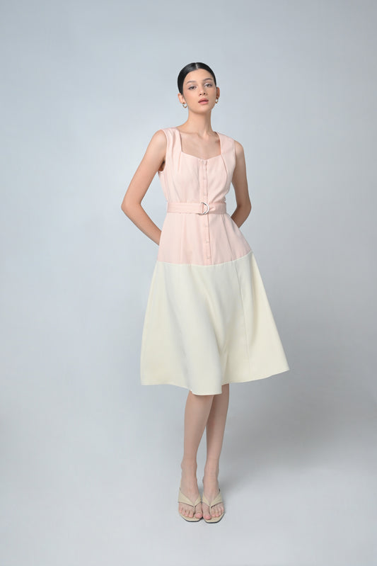 Balie Sleeveless Dress (Blush/B.)