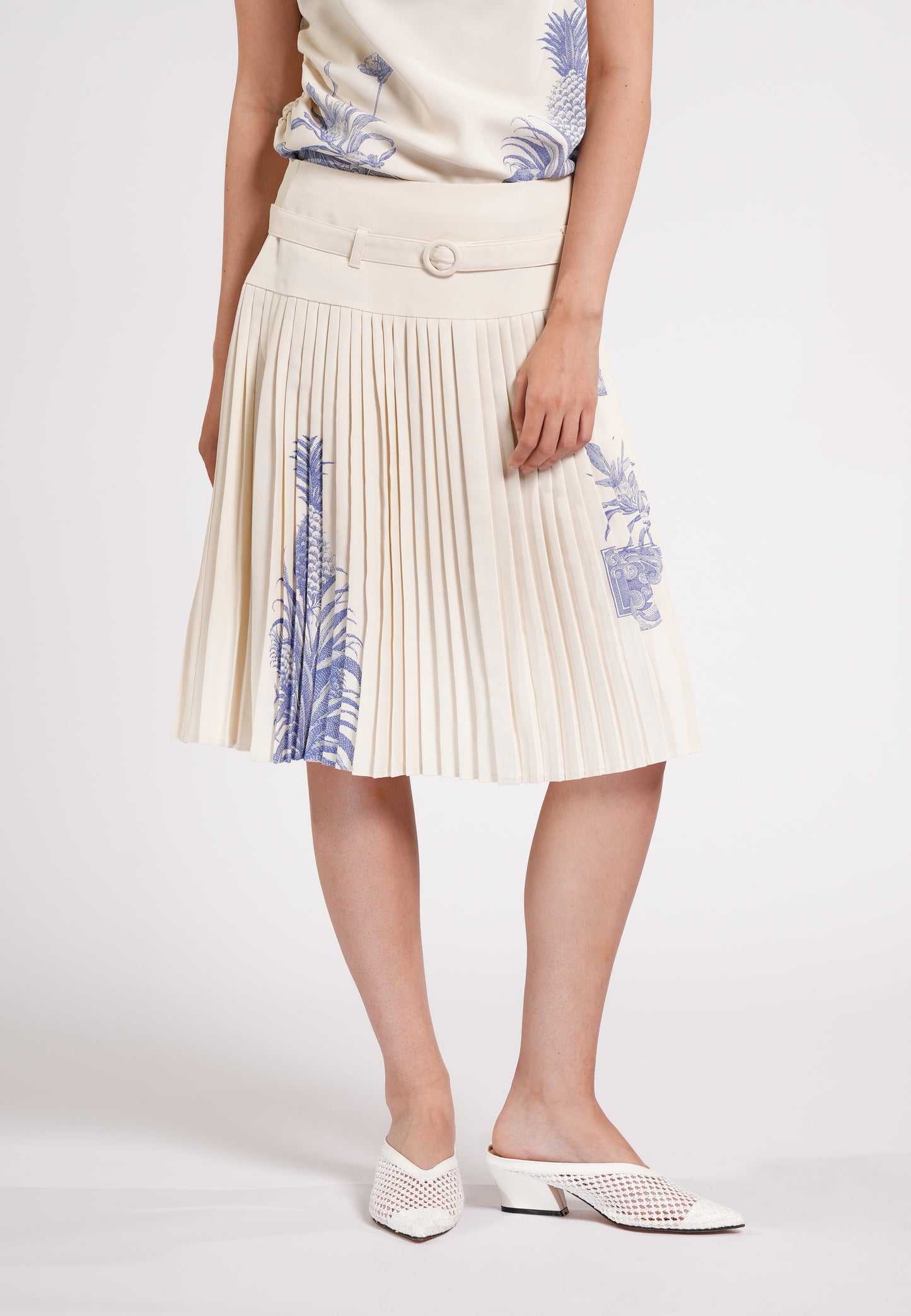Cameron Skirt (Spot Print Cream)