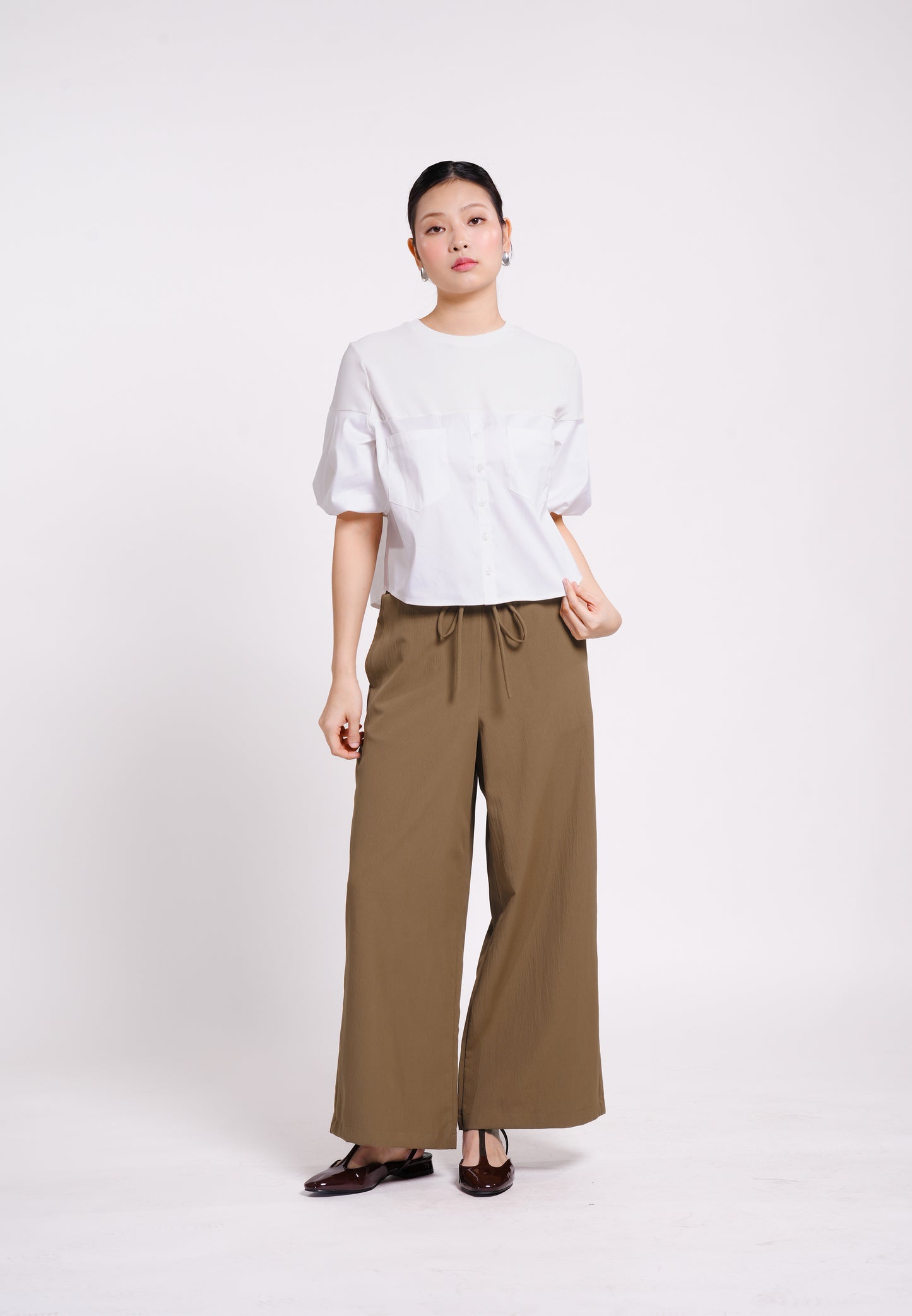 Brae Short Sleeve Top (Offwhite)