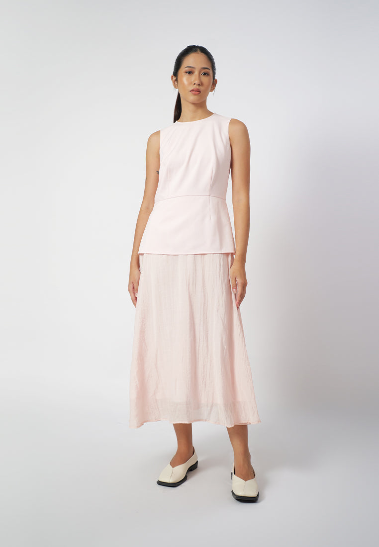 Raf Fran Sleeveless Dress (Light Pink)