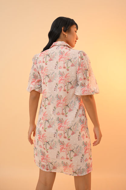 Pig Quarter Sleeve Dress Summer Dresses (Multi)