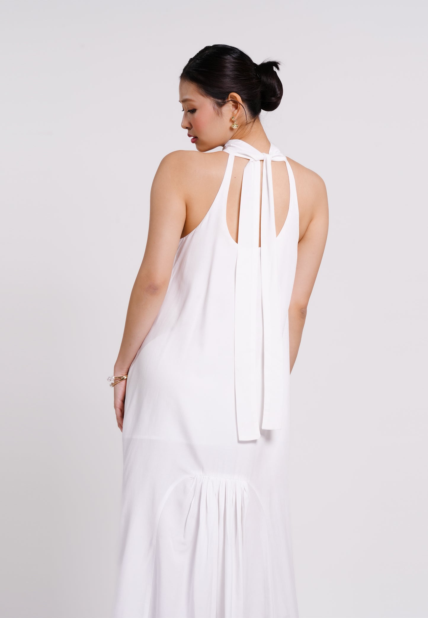 Beric Sleeveless Dress(White)