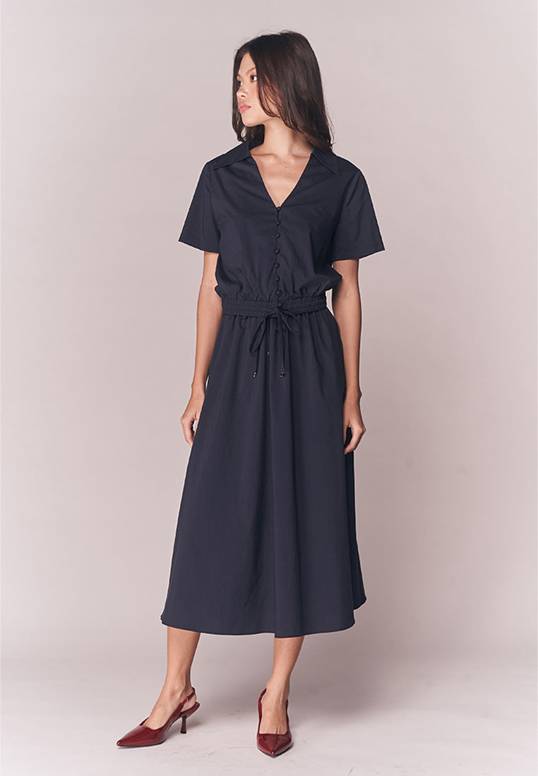 Solstice Bourne Short Sleeve Top (Navy)