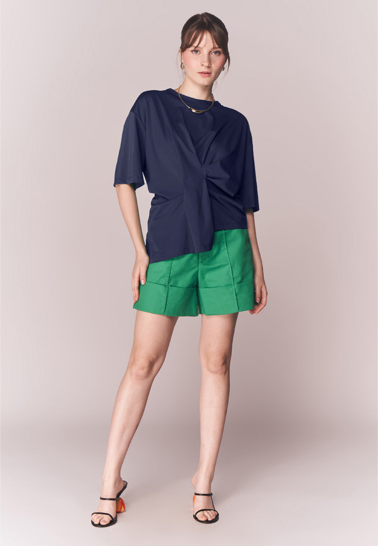 Solstice Brim Short Sleeve Top (Navy)