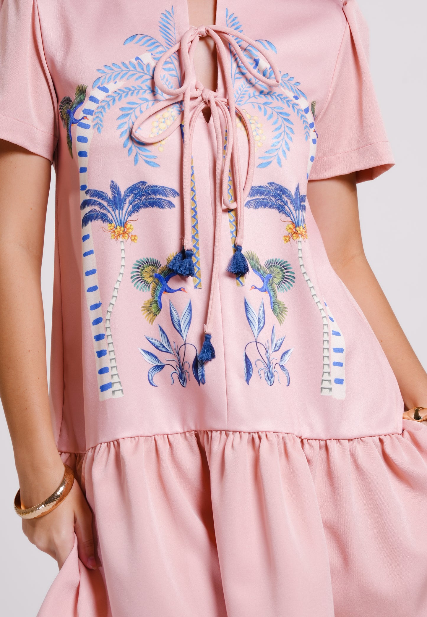 Brodix Short Sleeve Dress (Peach)