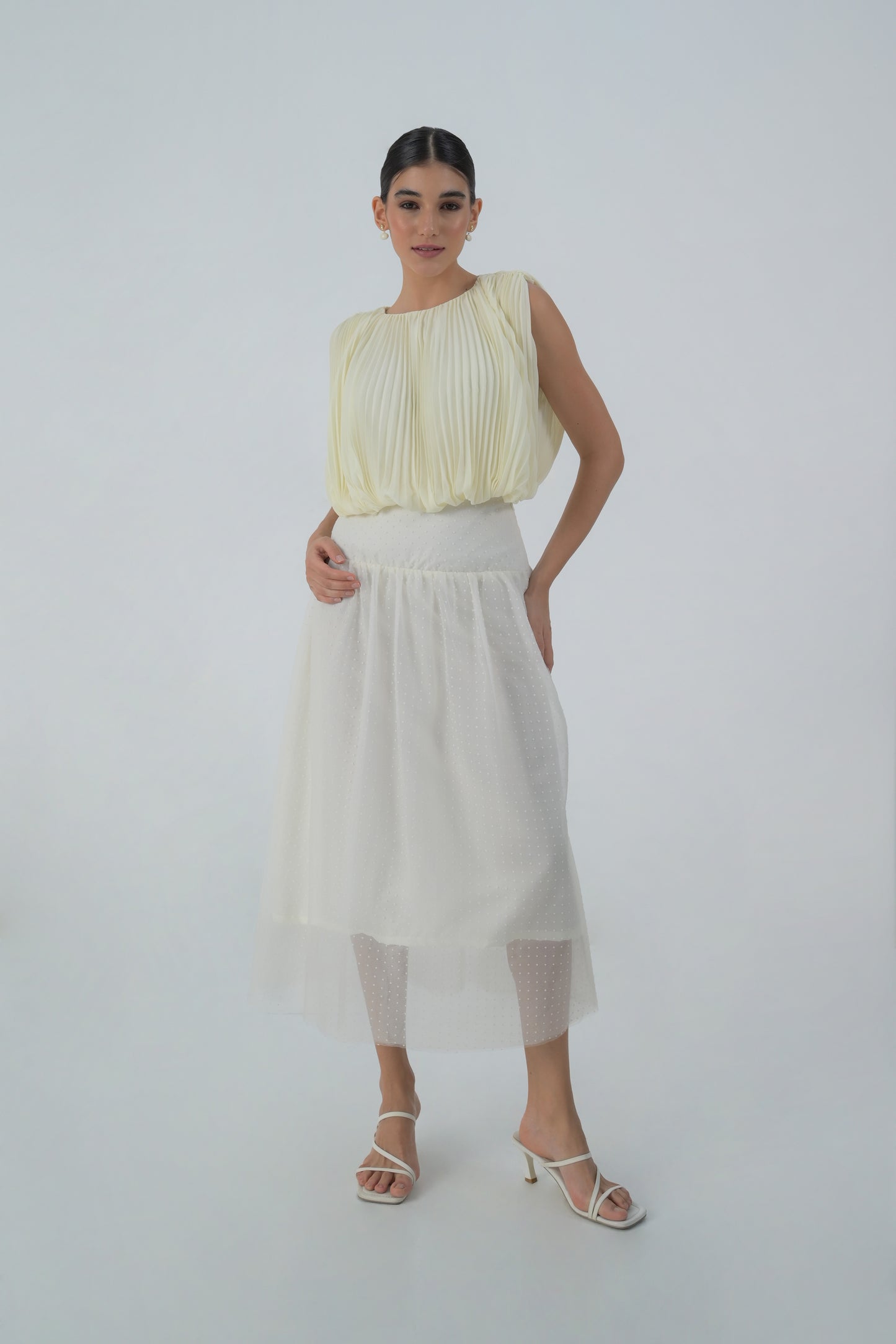 Raf Dolce Sleeveless Top (Cream)