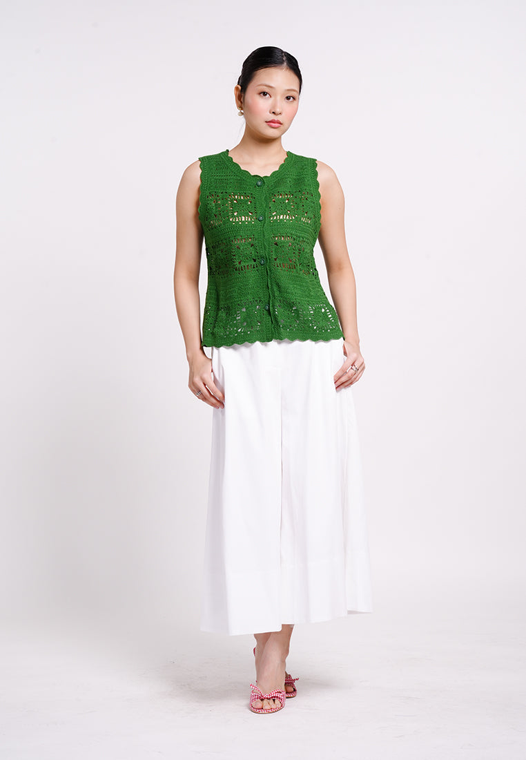 Archetype Summer Essentials Fleur Sleeveless Top (Green)