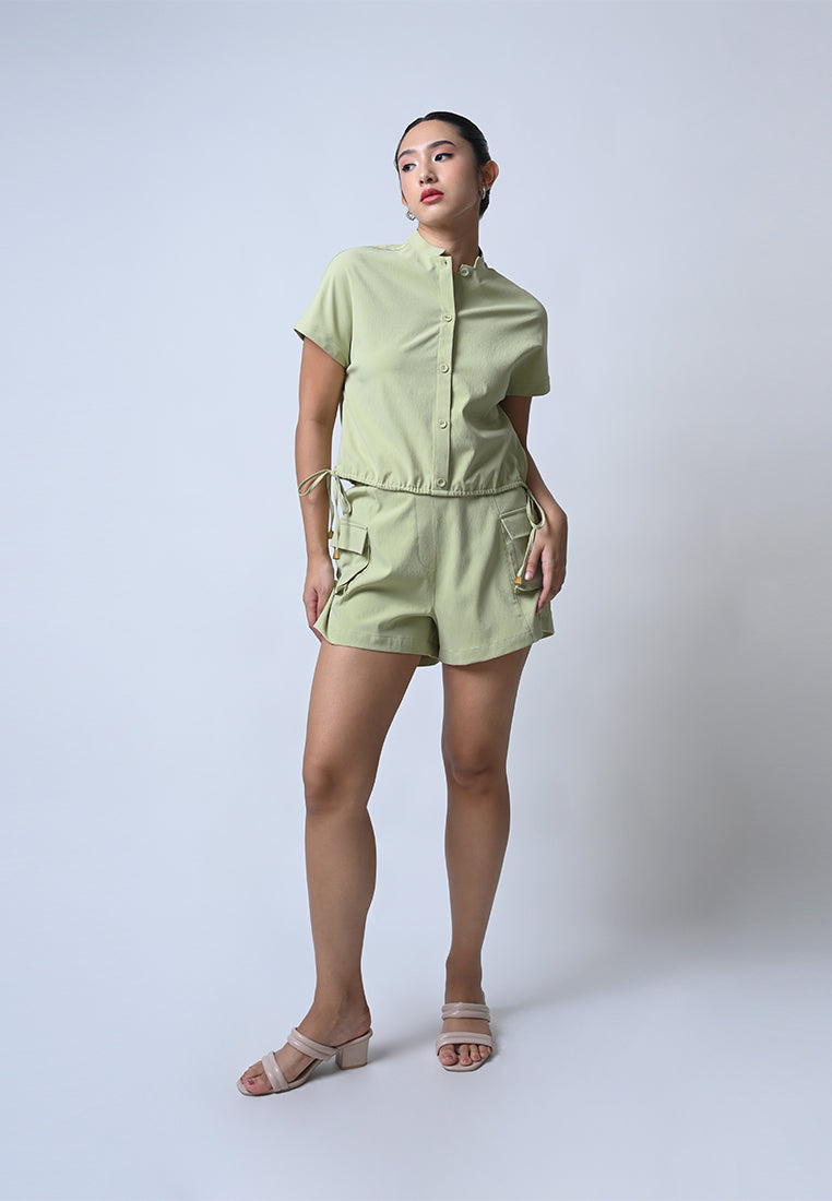 Flow Short Sleeve Top (Matcha)