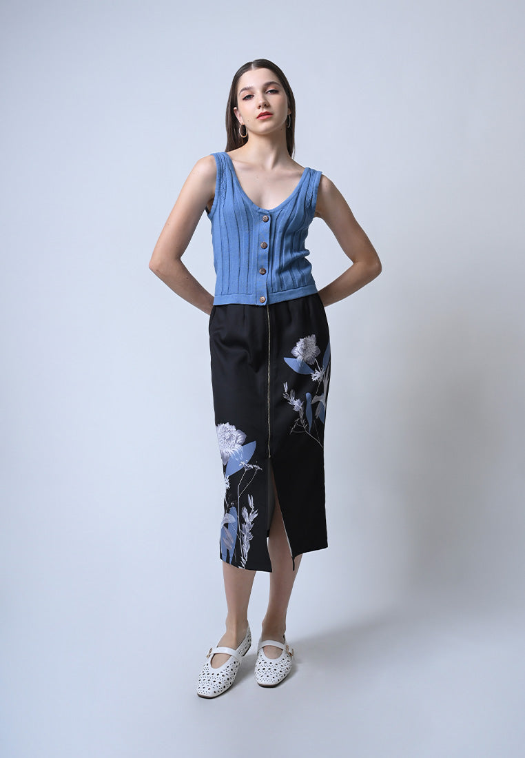 Frisky Sleeveless Top (Light Blue)