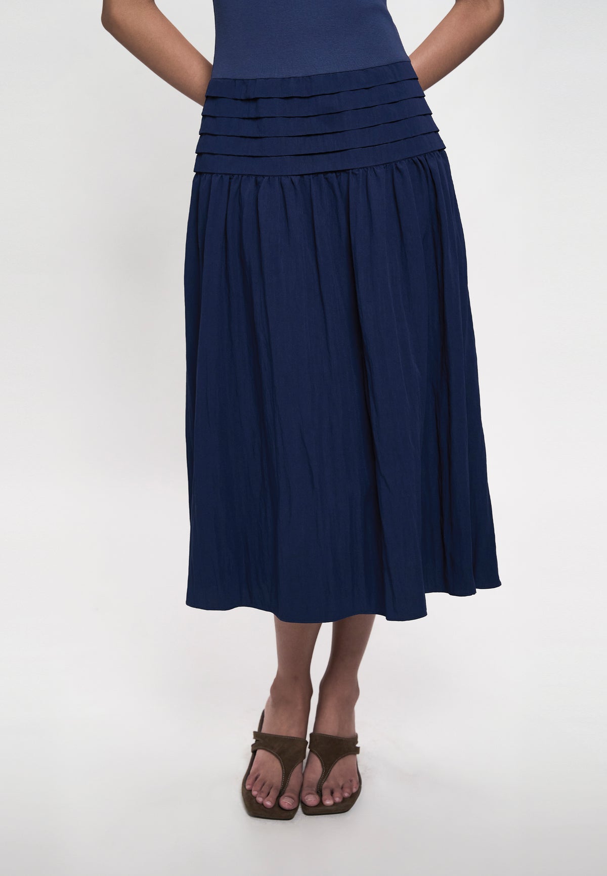 Garett Sleeveless Dress (Navy)