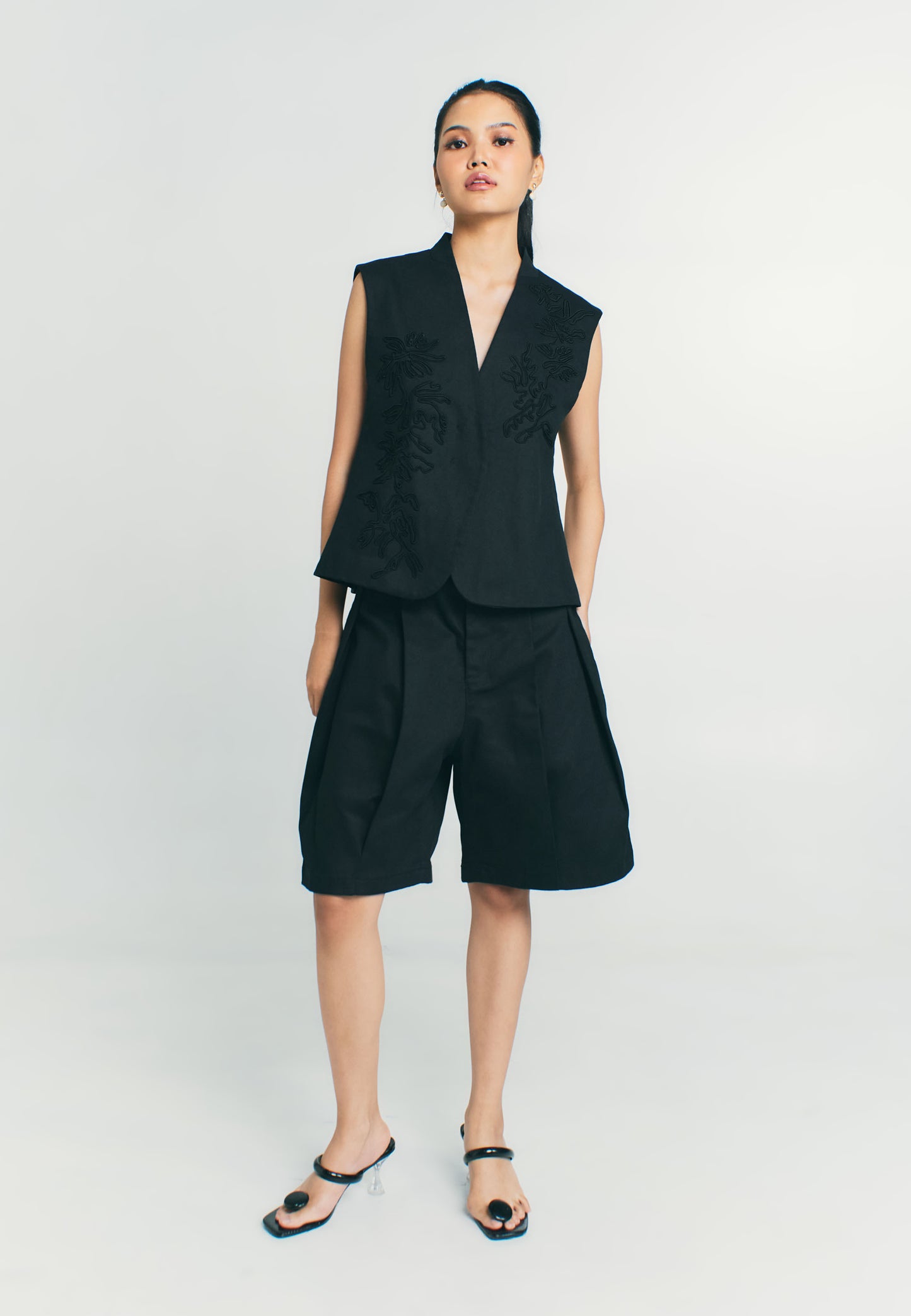 RAF Quarter Sleeveless Vest Top (Black)