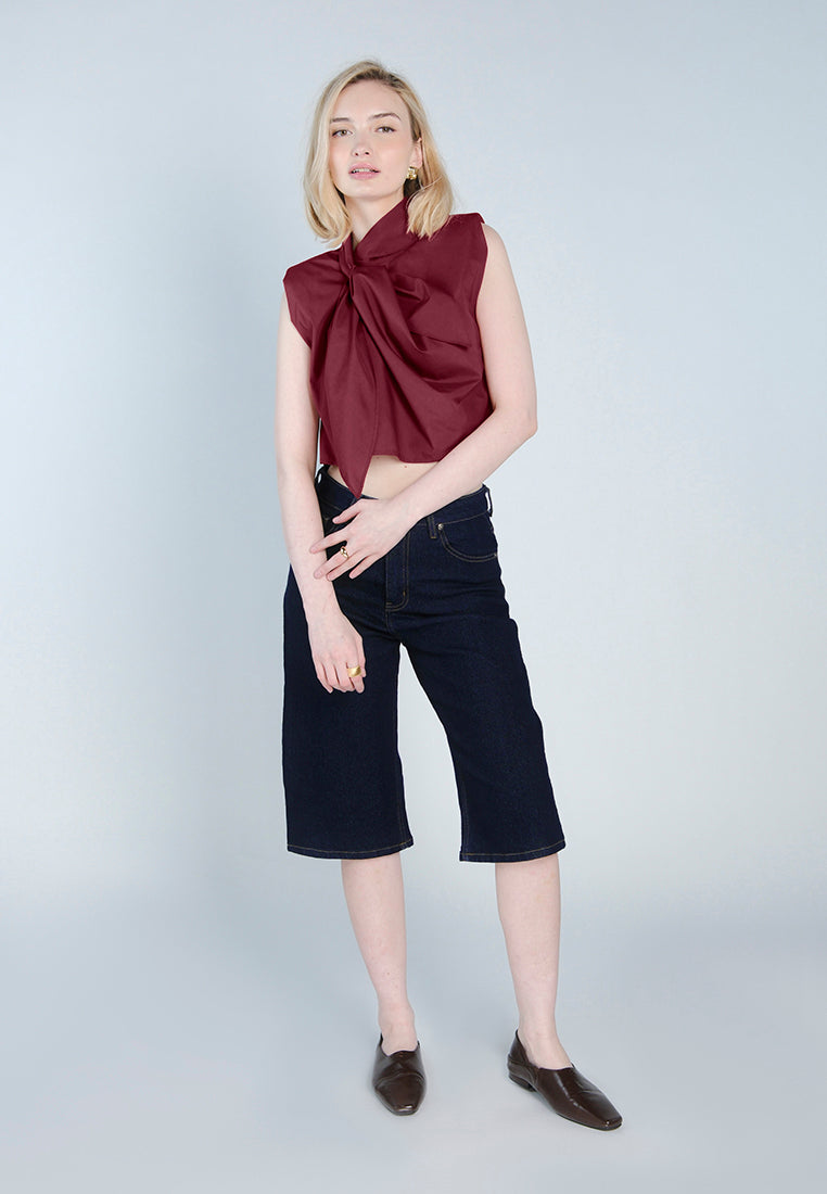 Raf Fowler Sleeveless Top (Maroon)