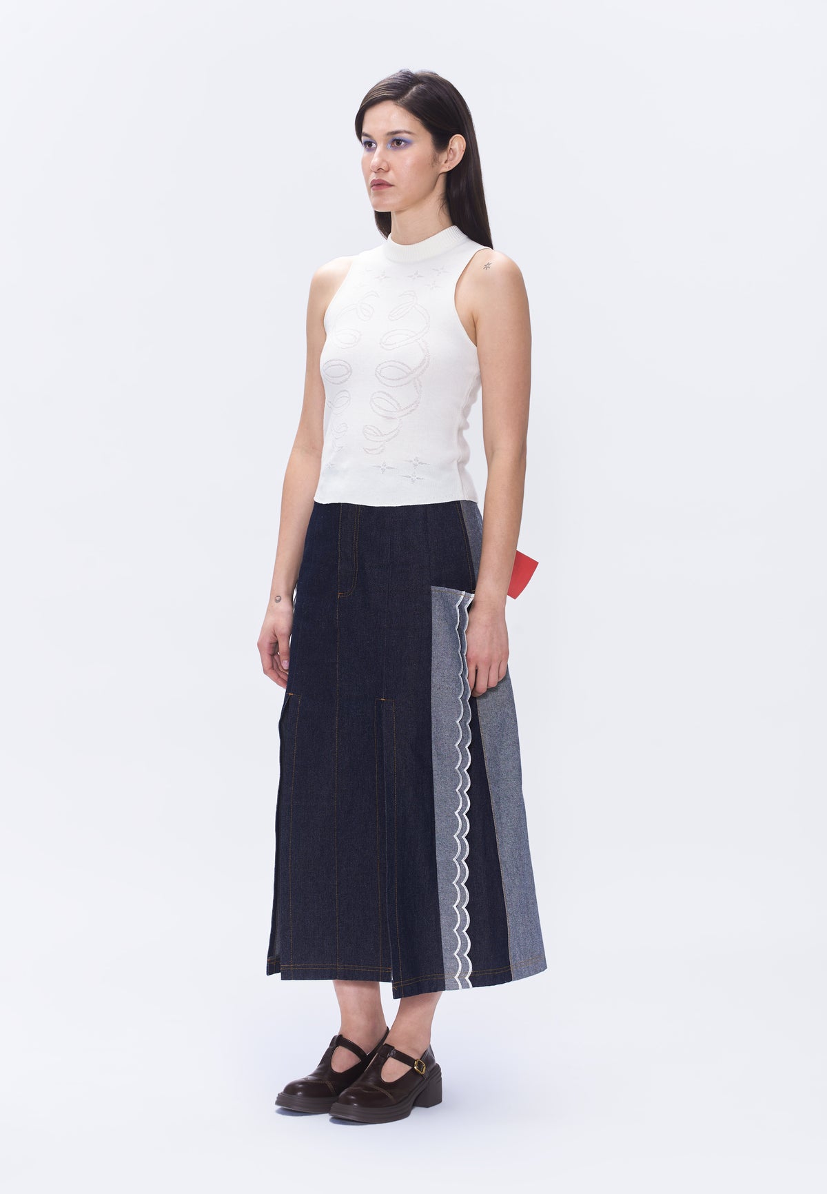 Plains & Prints x Randolf Ribs Knit Sleeveless Top (Offwhite)