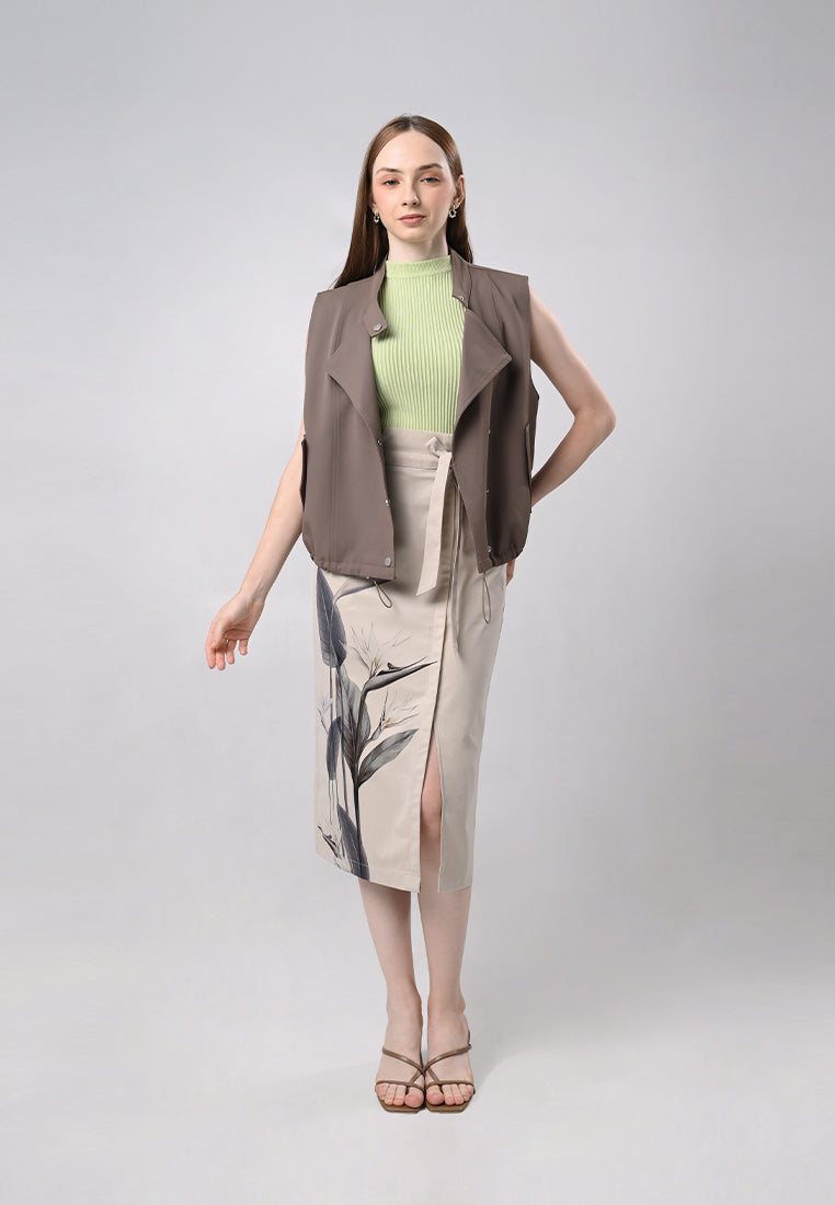 Danner Sleeveless Vest Top (Brown)