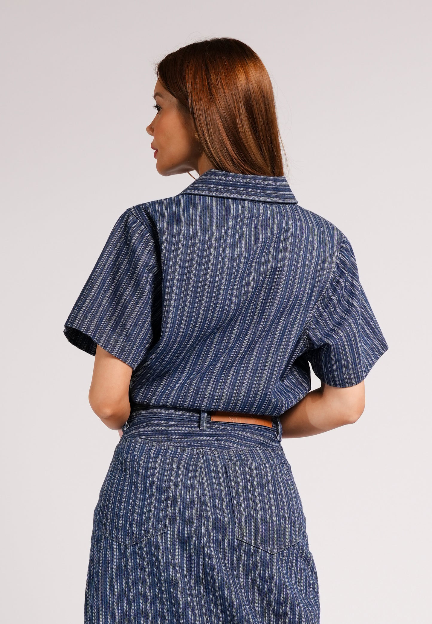 DNM Studios 2026 Dodge Short Sleeve Top (Striped Blue)