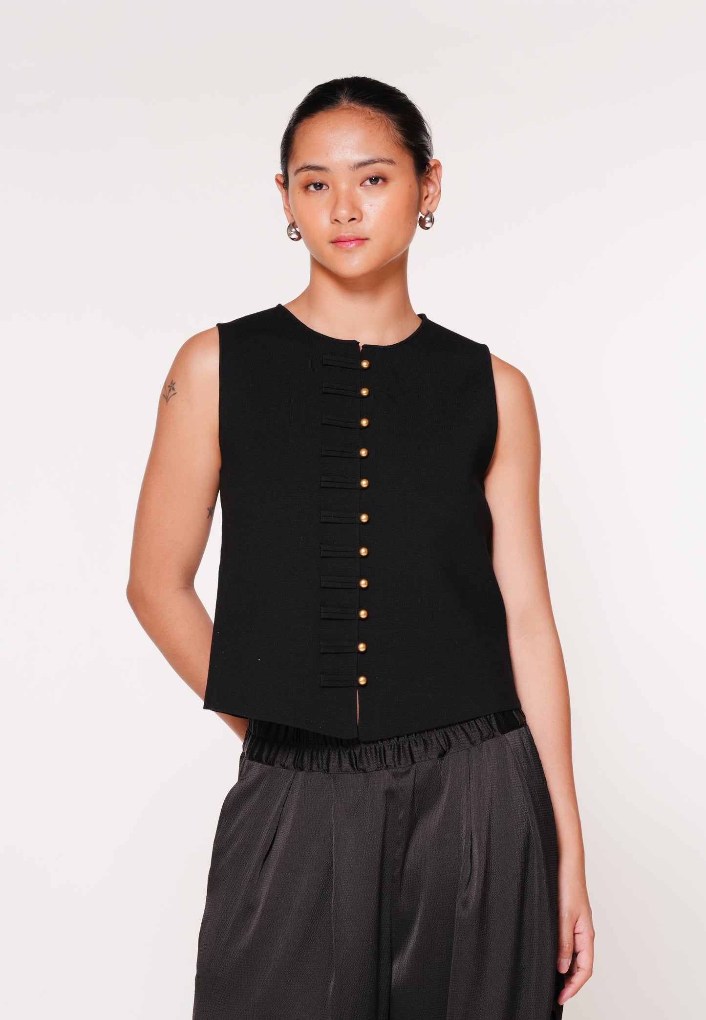 Raf Joust Sleeveless Top (Black)