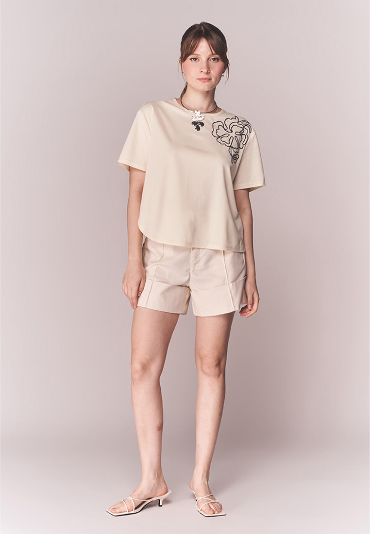 Solstice Brick Shorts (Cream)