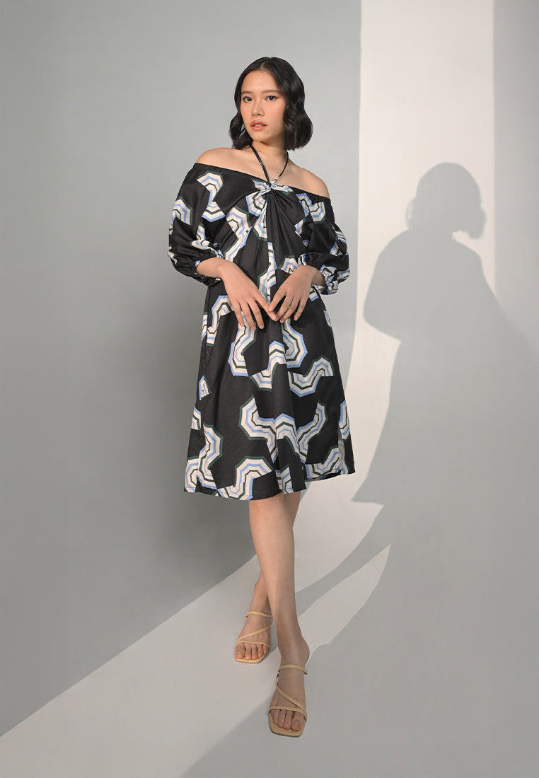 Chance Quarter Sleeve Dress (Multi)