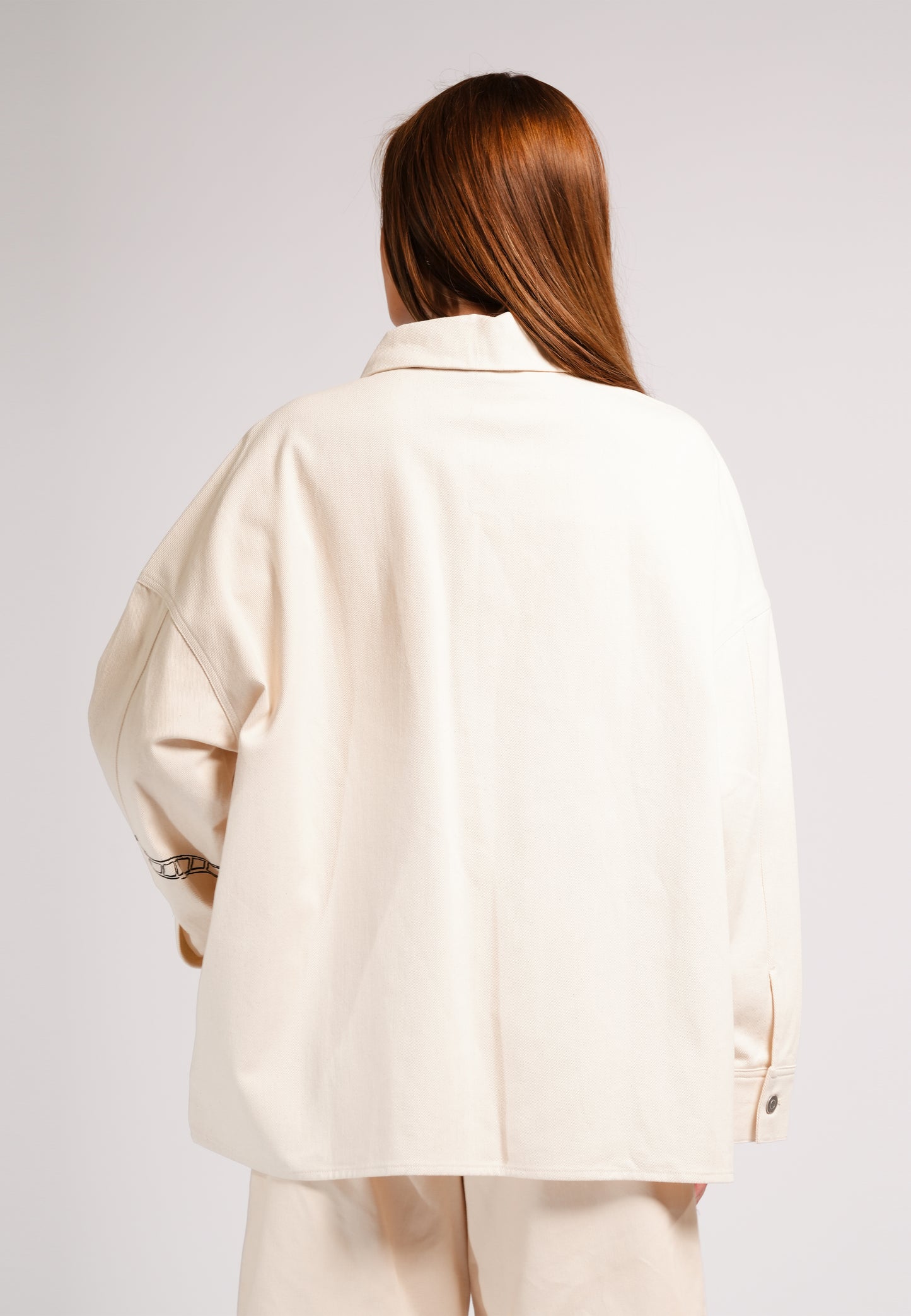 DNM Studios 2026 Dutch Long Sleeve Jacket Top (Spot Print Cream)