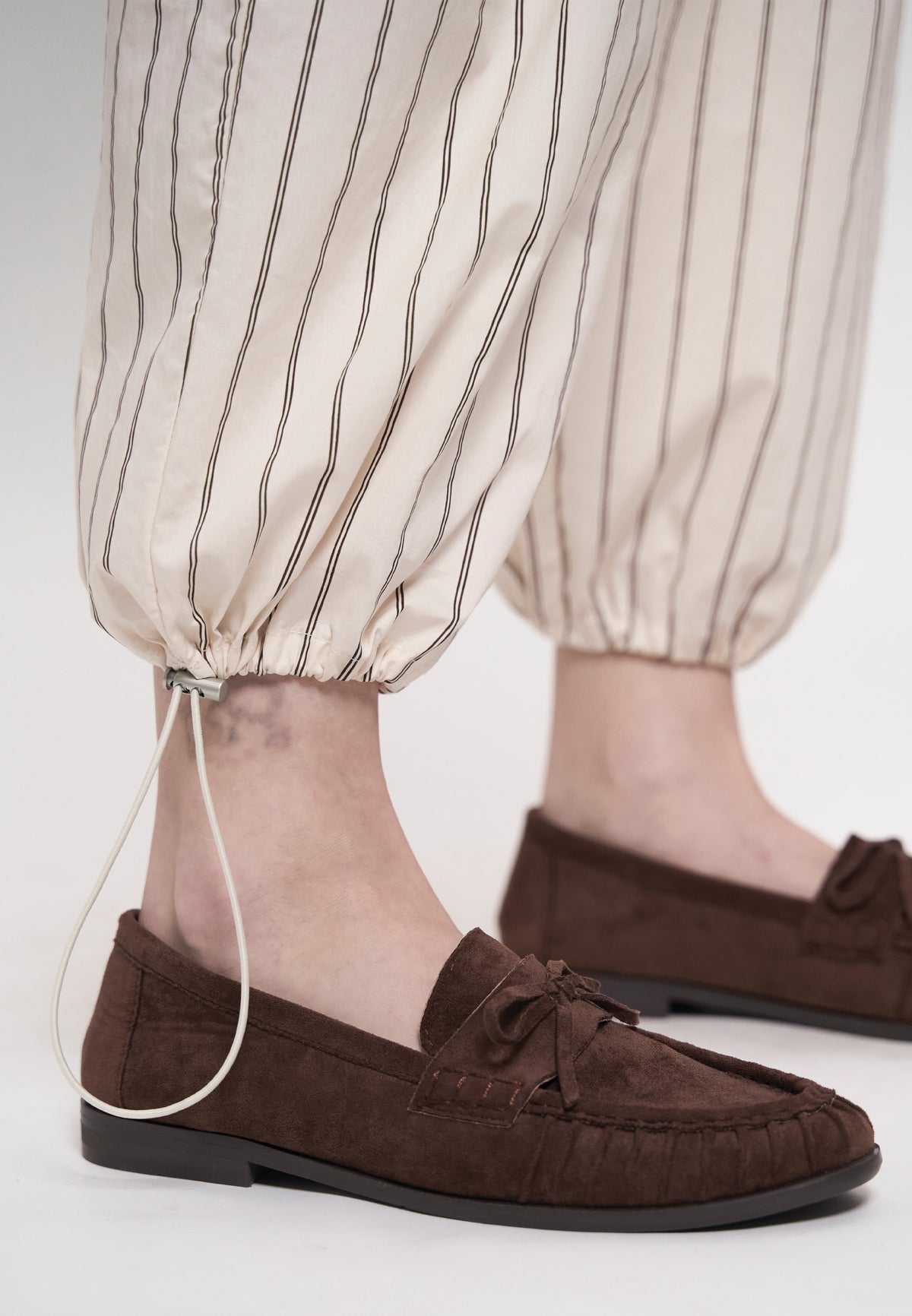 Gambry Pants (Striped Cream)