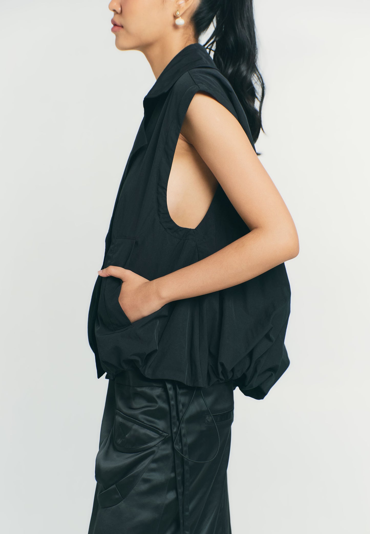 RAF Quiver Long Sleeve Jacket 2 Way (Black)