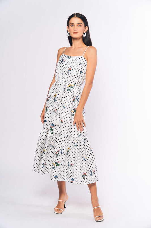Monochromatic Adalena Sleeveless Maxi Dress (Multi)