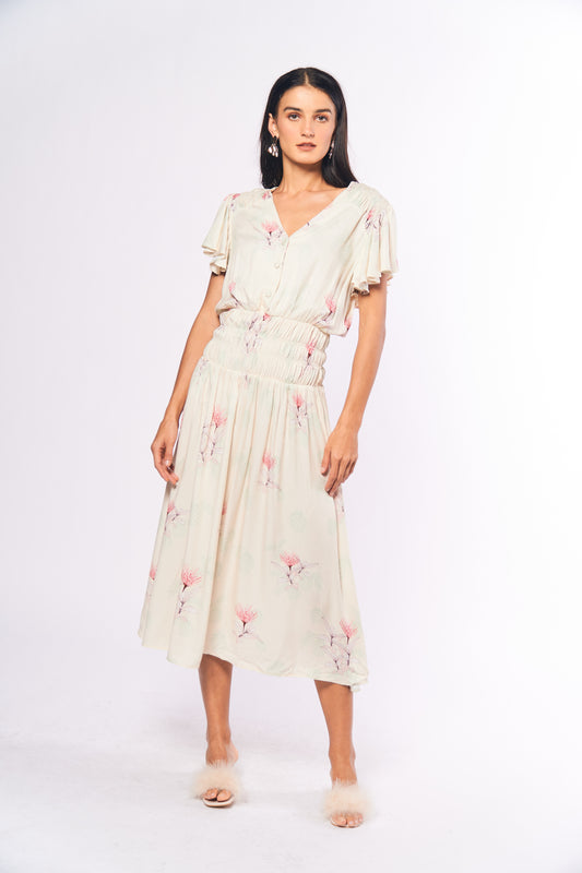 Monochromatic Adria Short Sleeve Dress (Multi)