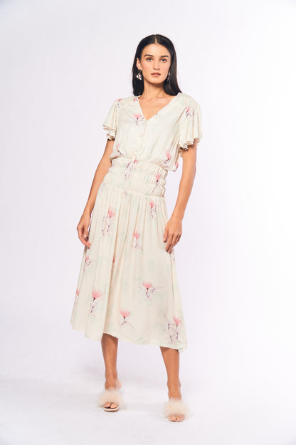 Monochromatic Adria Short Sleeve Dress (Multi)