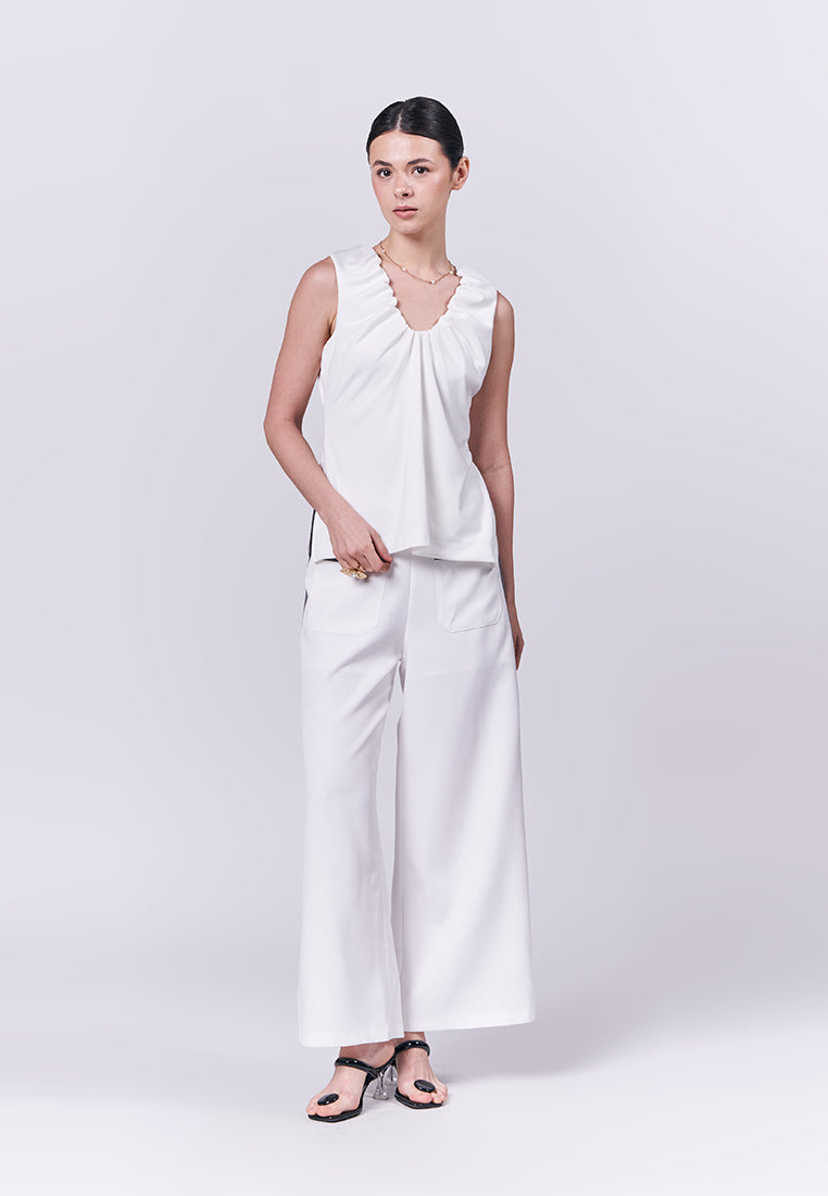 Almare Alzey Pants (White)