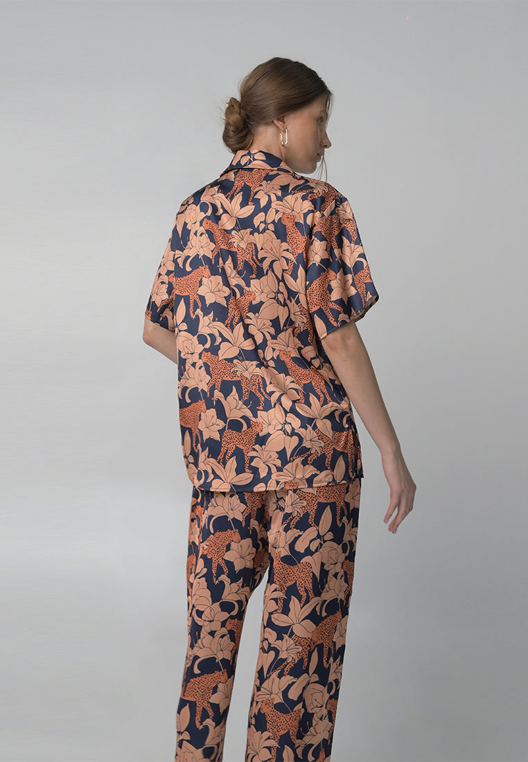 RAF Ausburg Short Sleeve Top (Printed Navy)