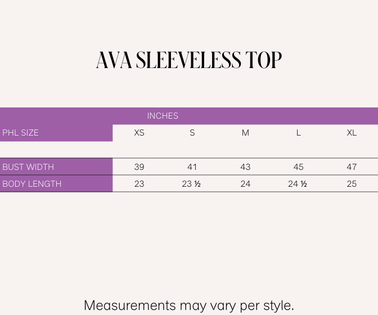 Mark Bumgarner X Vania Romoff For Plains & Prints Ava Sleeveless Top (Black)