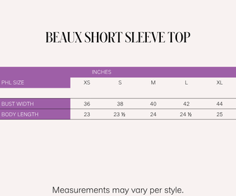 Beaux Short Sleeve Top (Printed Blush)