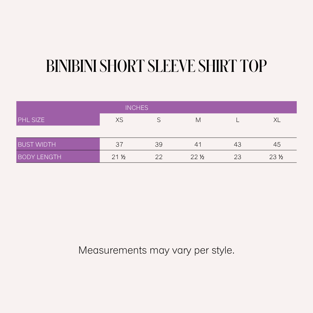 Sari- Sari Binibini Short Sleeve Shirts Top (Rust)