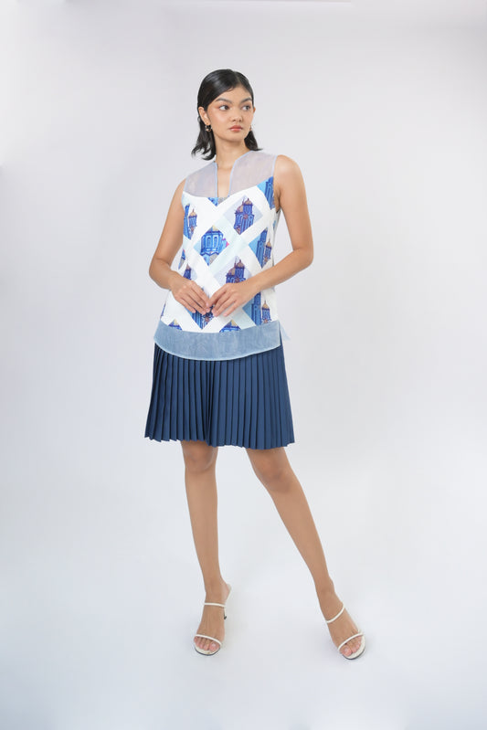 Plains & Prints X Mark Nicdao Escolta Sleeveless Dress (Multi)
