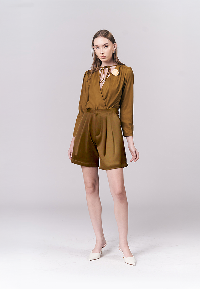 Jeanette Long Sleeve Top (Avocado)