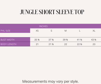 Holiday 2025 Jungle Short Sleeve Top (Multi)