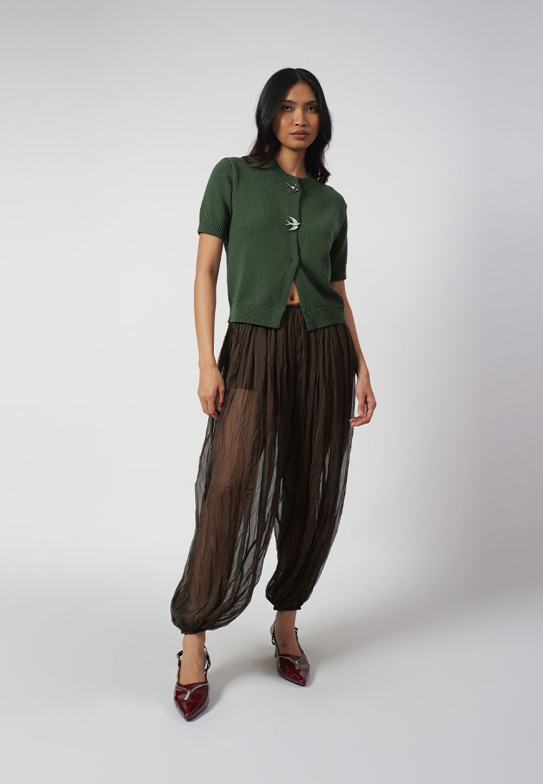 Raf Ivettes Short Sleeve Top (Green)