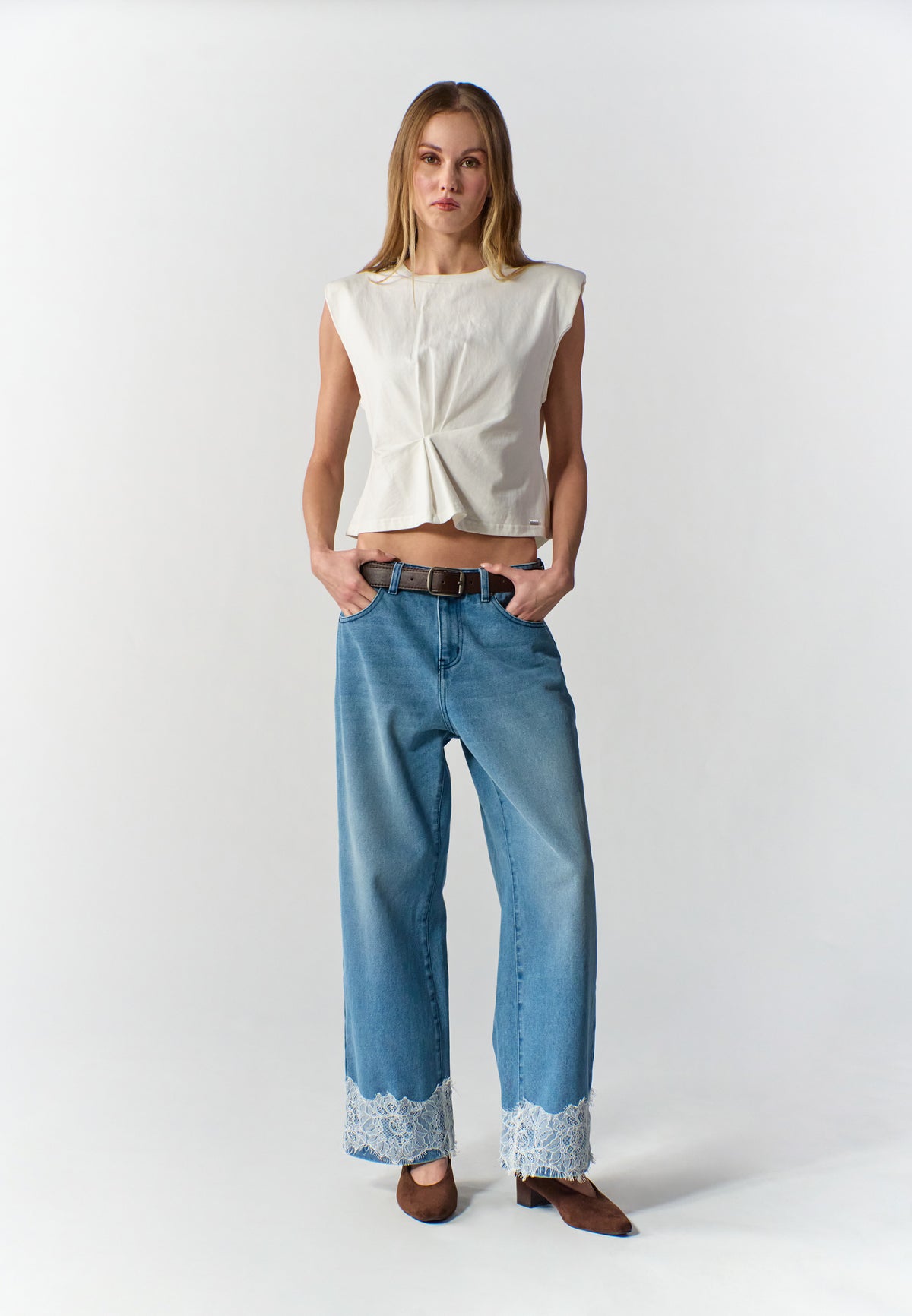 RAF Sax Extended Sleeve Top (Offwhite)