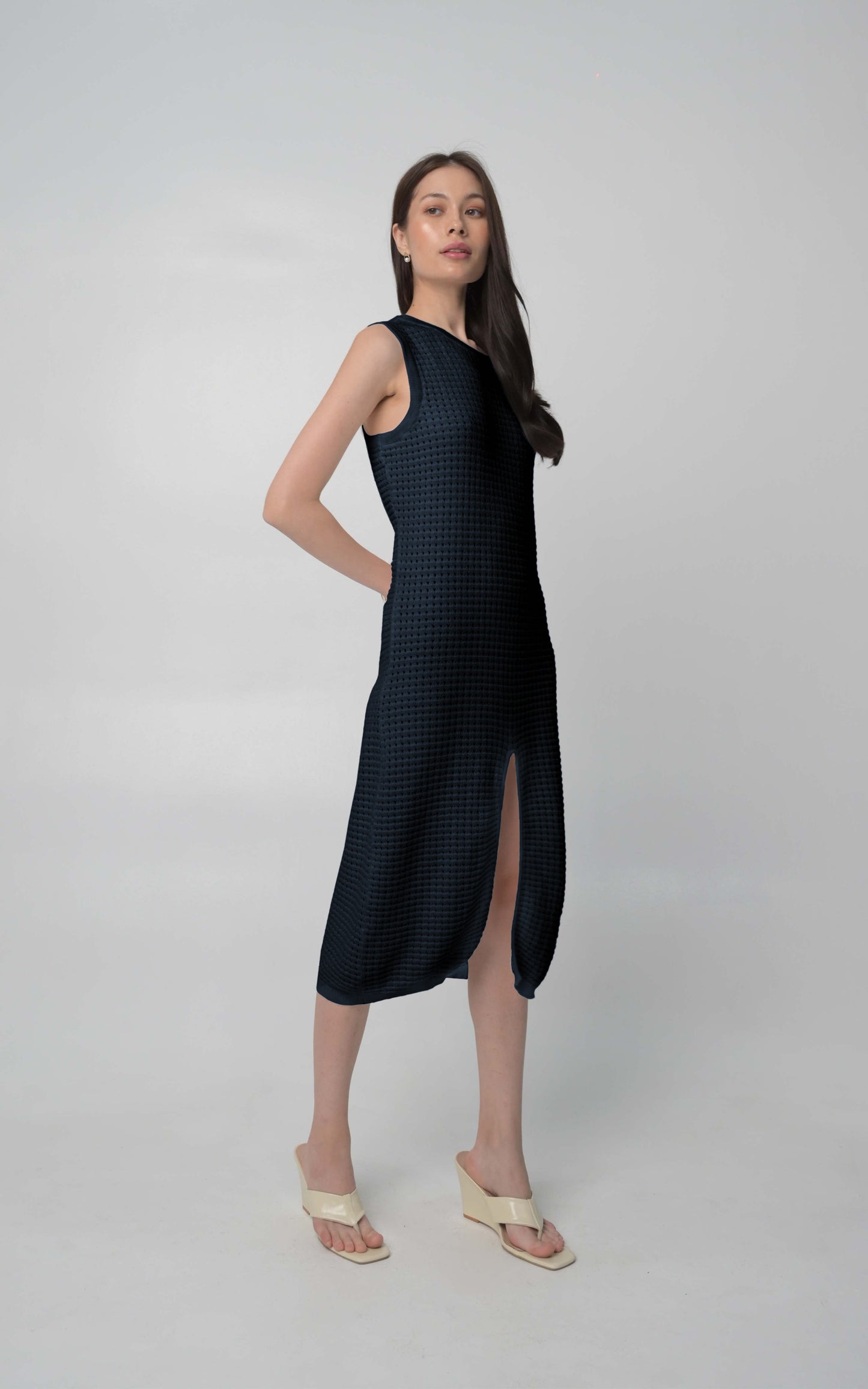 RAF Bourbon Sleeveless Dress (Navy)