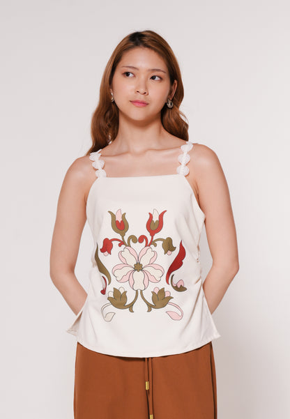Aines Sleeveless Top (Cream)