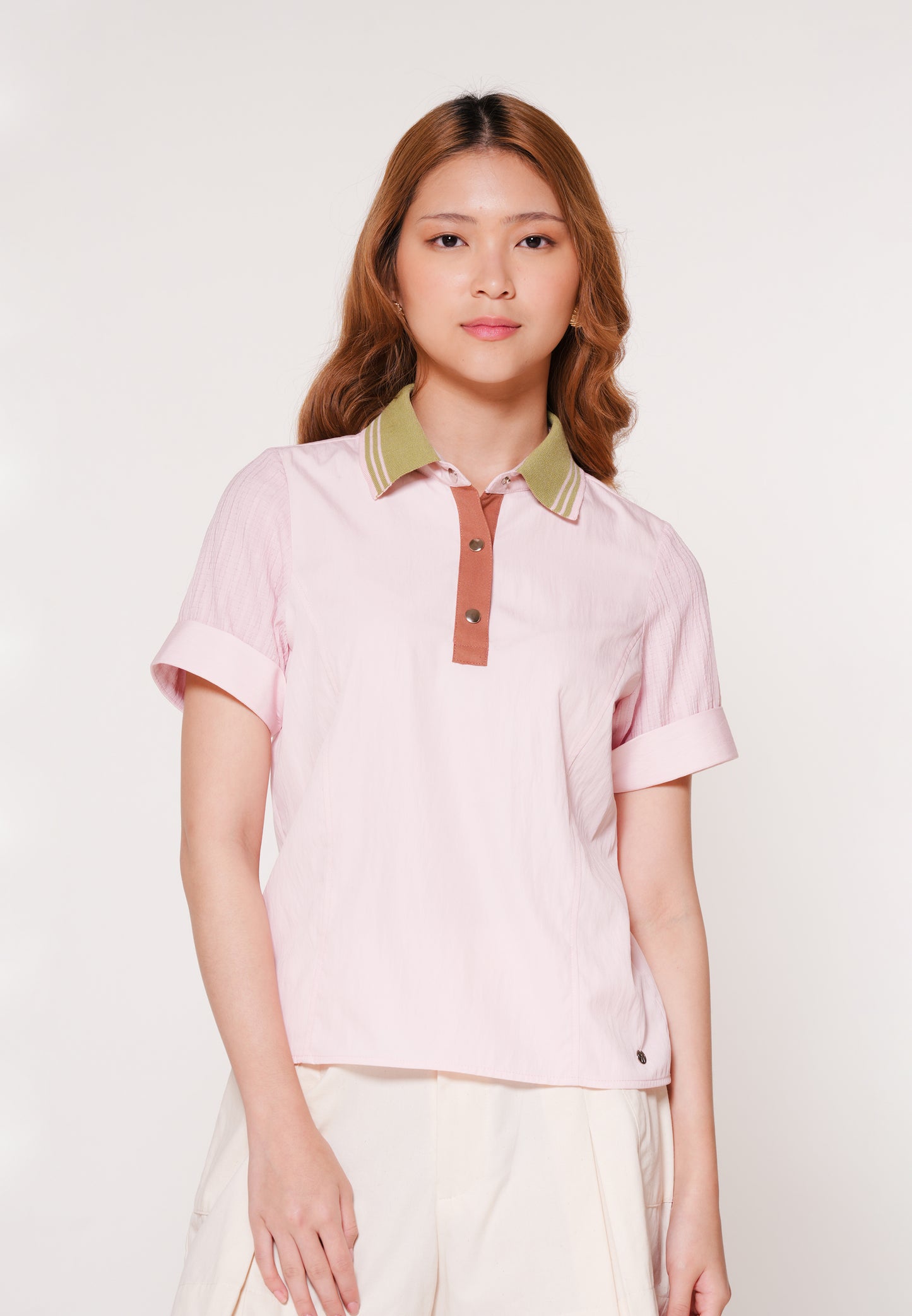Alaric Short Sleeve Top (Blush)