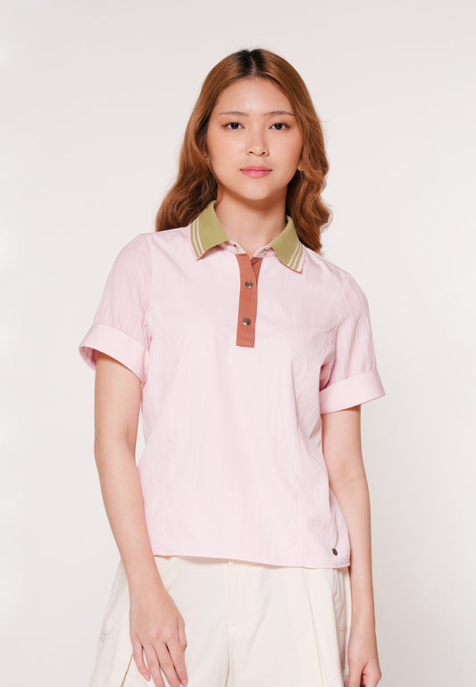 Alaric Short Sleeve Top (Blush)