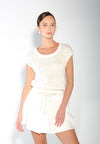 Sari- Sari Allona Short Sleeve Top (Off-white)