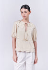 Almare Annaheim Short Sleeve Top (Butter)