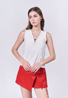 Almare Antler Sleeveless Top (Off-white)