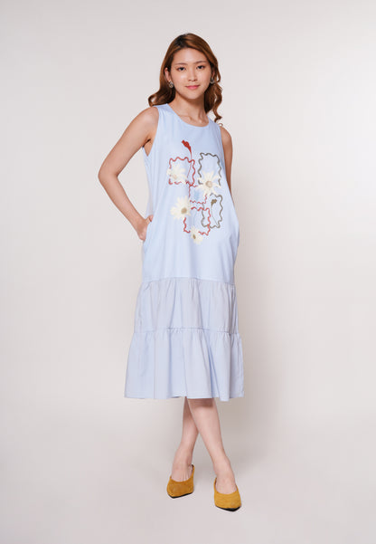 Arvey Sleeveless Dress  (Sp. Blue)