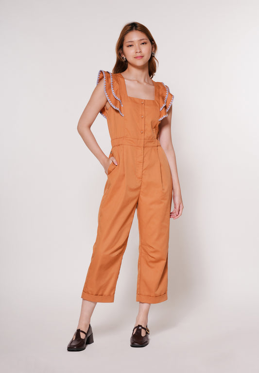 Ayron Sleeveless Pantsuit(Camel)