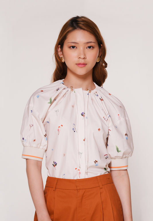 Azra Quarter Sleeve Top(Multi)